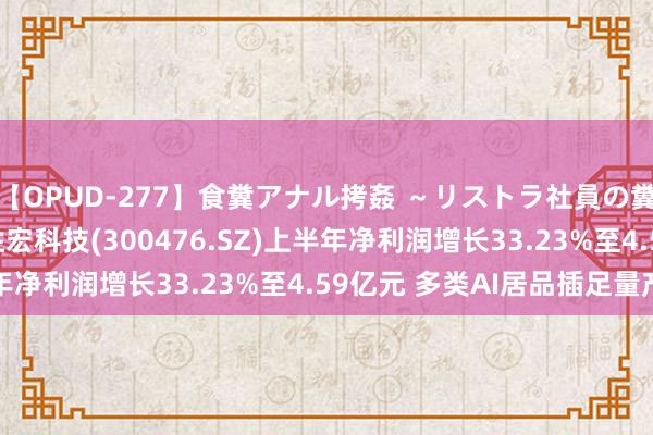 【OPUD-277】食糞アナル拷姦 ～リストラ社員の糞拷問～ 神崎まゆみ 胜宏科技(300476.SZ)上半年净利润增长33.23%至4.59亿元 多类AI居品插足量产